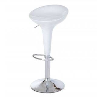 AUTRONIC  AUB-9002 WT barová stolička, plast biely/chróm, značky AUTRONIC