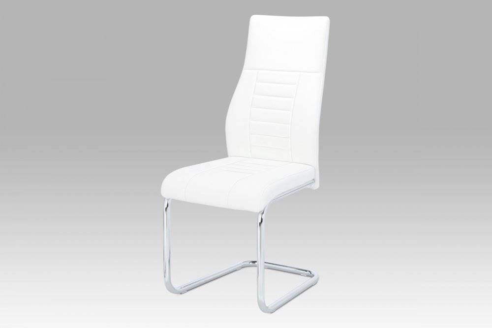 AUTRONIC  HC-955 WT jedálenská stolička, koženka biela, chróm, značky AUTRONIC