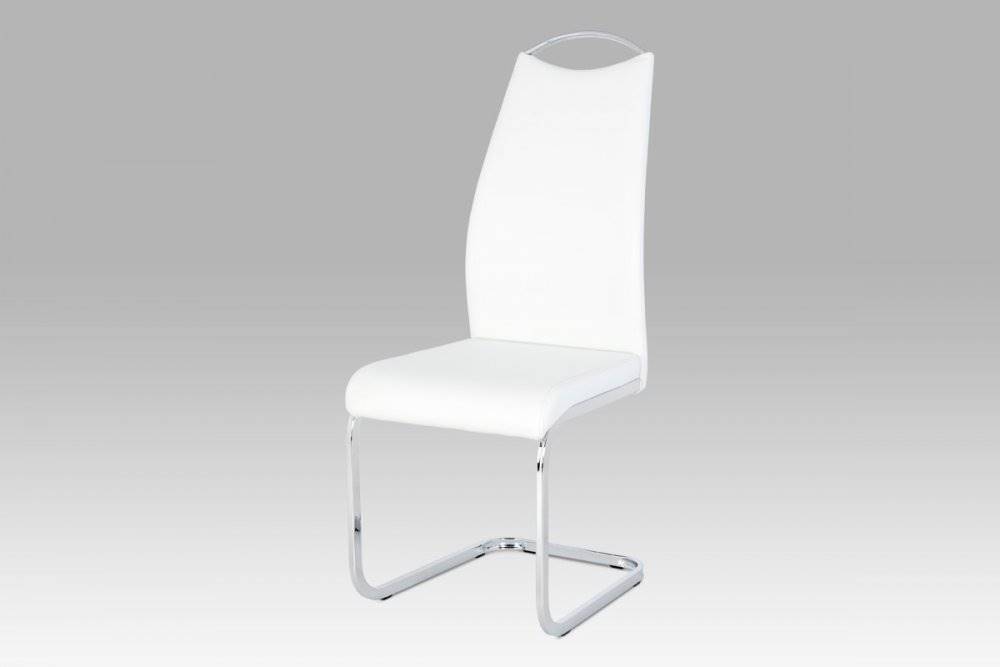 AUTRONIC  HC-981 WT jedálenská stolička, koženka biela, chróm, značky AUTRONIC
