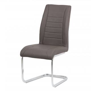AUTRONIC HC-375 CAP jedálenská stolička, koženka cappuccino / chróm