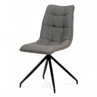 AUTRONIC HC-396 COF2 jedálenská stolička, hnedá látka + ekokoža, kov antracit