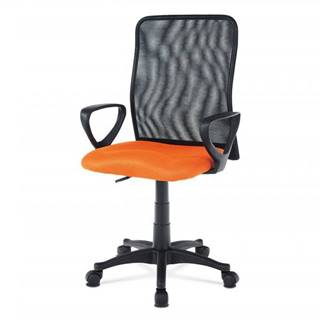 AUTRONIC  KA-B047 ORA kancelárska stolička, látka MESH oranžová / čierna, značky AUTRONIC