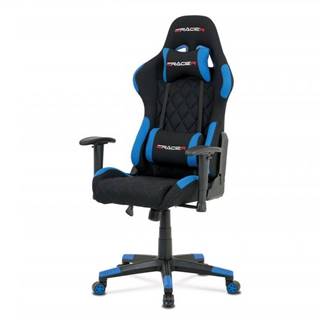 AUTRONIC  KA-V606 BLUE kancelárska stolička, modrá látka, hojdací mech, kríž plast, značky AUTRONIC