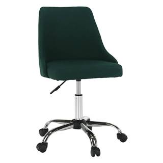 Kondela KONDELA Kancelárska stolička, smaragdová/chróm, EDIZ, značky Kondela