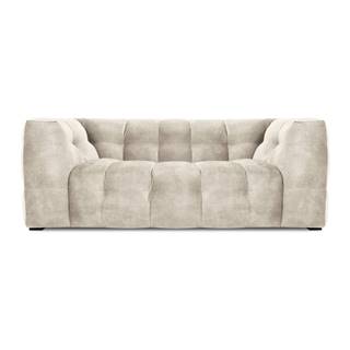 Béžová zamatová pohovka Windsor & Co Sofas Vesta, 208 cm