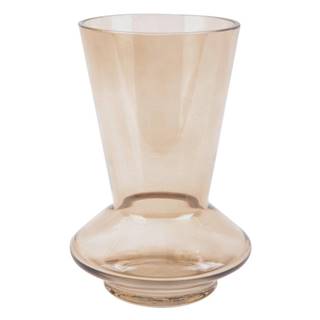 PT LIVING Pieskovohnedá sklenená váza  Glow, výška 17,5 cm, značky PT LIVING