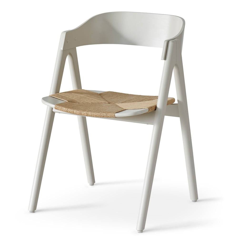 Hammel Béžová jedálenská stolička z bukového dreva s ratanovým sedákom Findahl by  Mette, značky Hammel