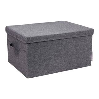 Sivý úložný box Bigso Box of Sweden Wanda, 30 x 20 cm