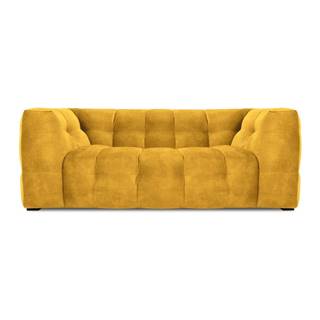 Windsor & Co Sofas Žltá zamatová pohovka  Vesta, 208 cm, značky Windsor & Co Sofas