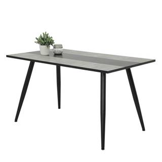 Jedálenský stôl JANINA T betón/čierna