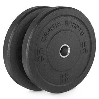 Capital Sports Renit, hi temp gumový kotúč, 50,4 mm, hliníkové jadro, guma, 2 x 10 kg