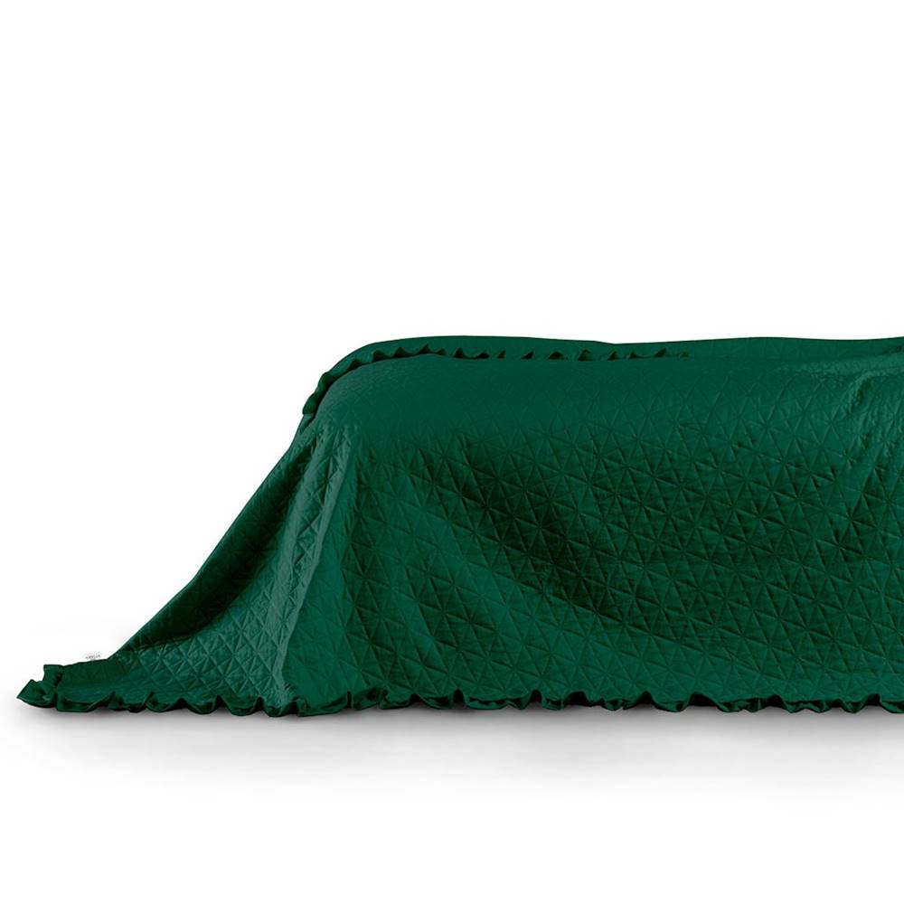 ArtTruAn  Prikrývka na posteľ TILIA tmavo zelená, značky ArtTruAn