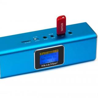Technaxx přenosné Bluetooth rádio a reproduktor MusicMan, DAB/DAB+/FM, modrý (BT-X29)