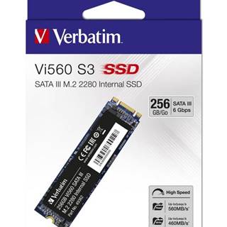 Verbatim  SSD 256GB M.2 2280 SATA III Vi560 S3 interní disk, Solid State Drive, značky Verbatim