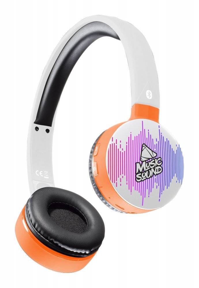 MUSICSOUND Bluetooth sluchátka MUSIC SOUND s hlavovým mostem a mikrofonem, vzor 4, značky MUSICSOUND