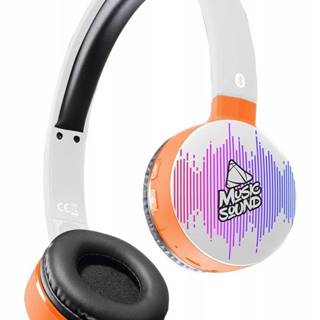 MUSICSOUND Bluetooth sluchátka MUSIC SOUND s hlavovým mostem a mikrofonem, vzor 4, značky MUSICSOUND