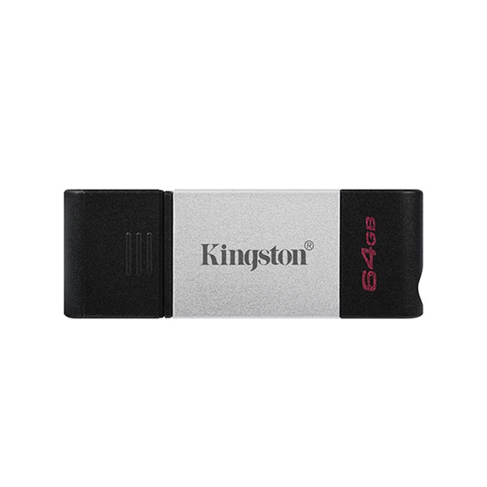 Kingston  USB flash disk, USB 3.0, 64GB, DataTraveler 80, čierny, DT80/64GB, USB C, značky Kingston