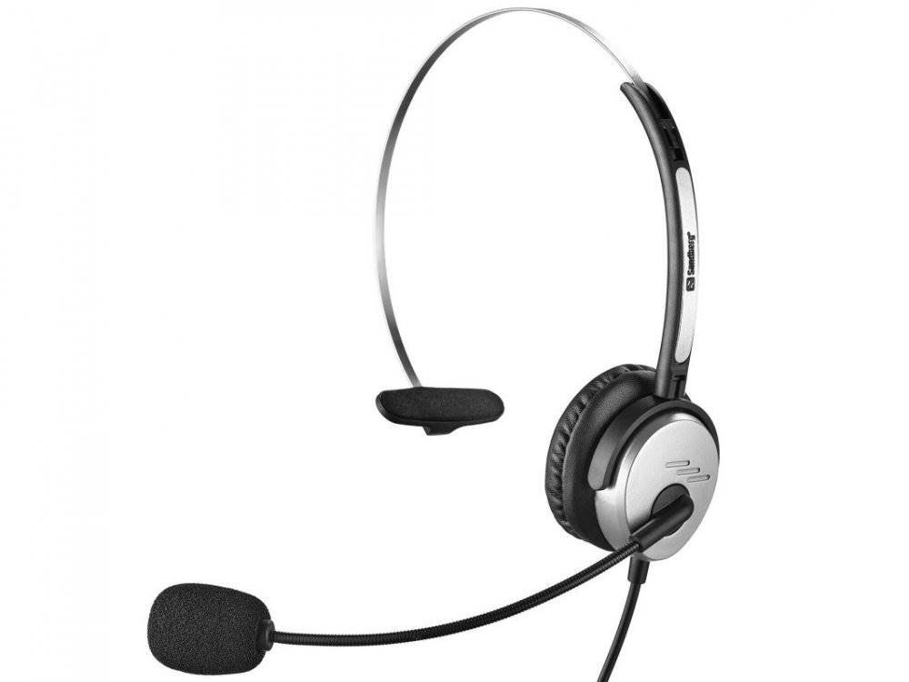 Sandberg  PC sluchátka MiniJack Mono Headset Saver s mikrofonem, černá, značky Sandberg