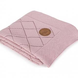 CEBA  Deka pletená v darčekovom balení 90x90 ryžový vzor ružová, značky CEBA