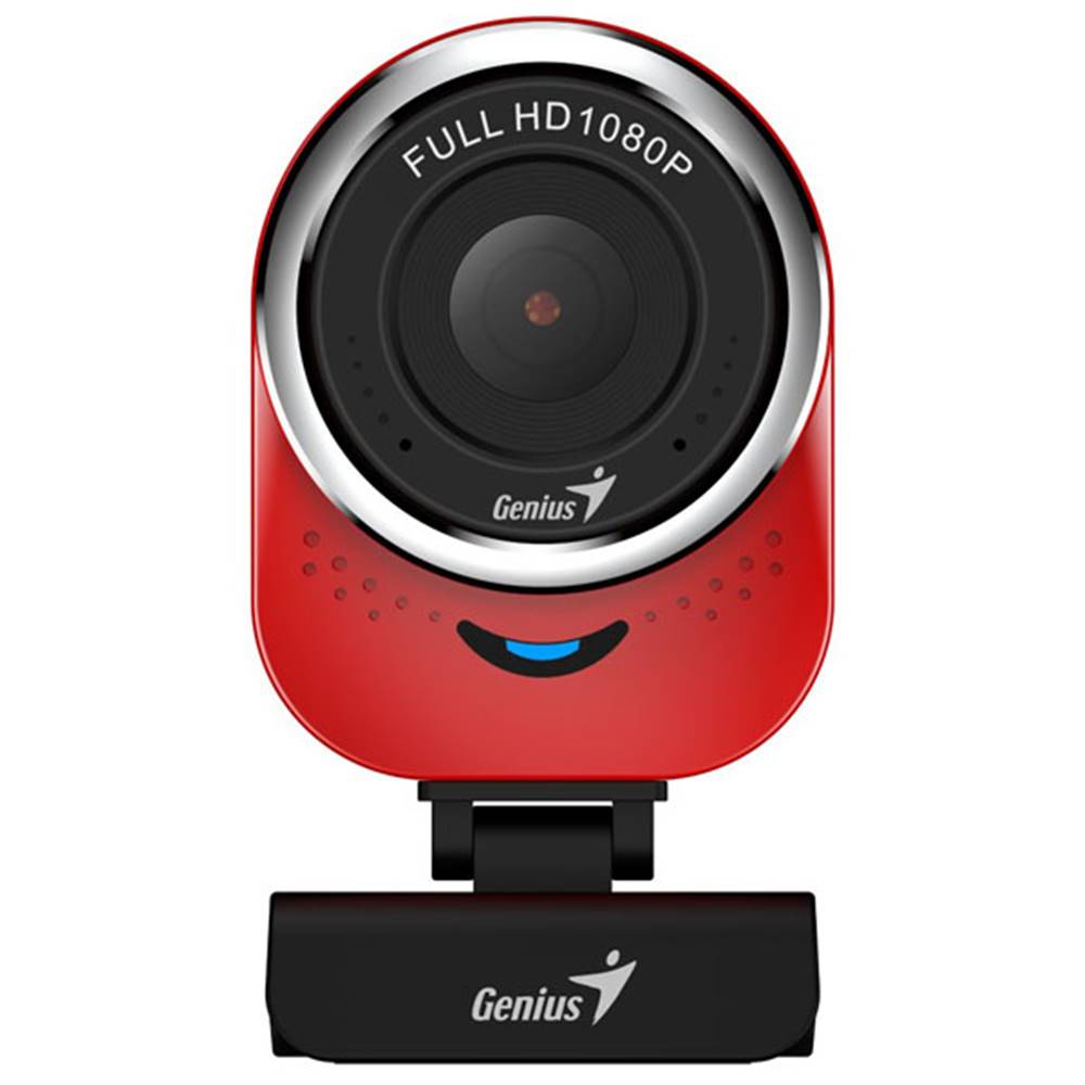 Genius  Web kamera QCam 6000, 2,1 Mpix, USB 2.0, červená, značky Genius
