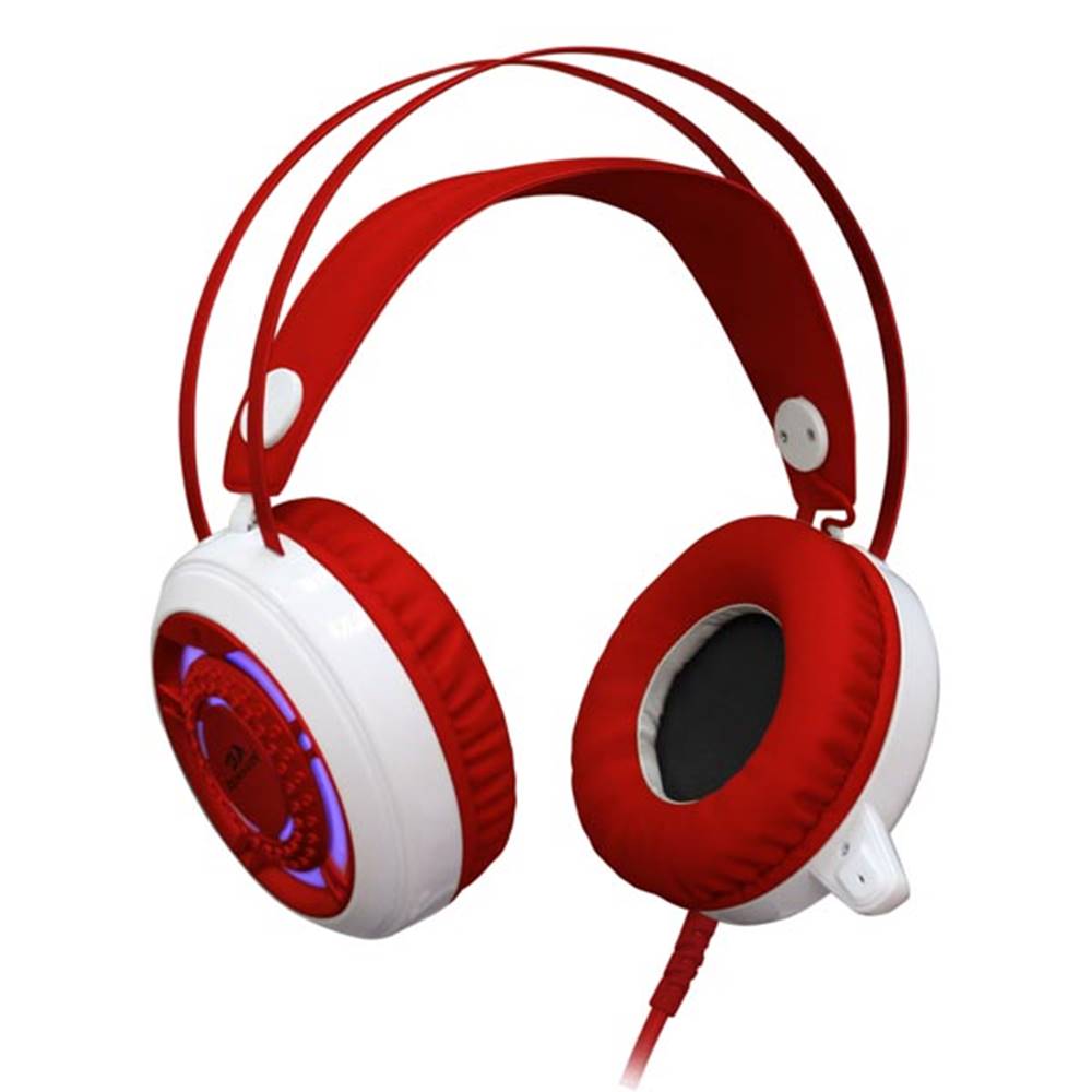 REDRAGON Redragon SAPPHIRE, herné slúchadlá s mikrofónom, s reguláciou hlasitosti, bielo-červená, 2x 3.5 mm jack + USB, značky REDRAGON