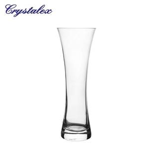 Crystalex  Sklenená váza, 7 x 19,5 cm, značky Crystalex