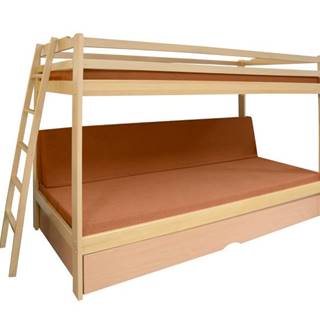 FINES TRIO EXKLUZIV poschodová posteľ, matrace + úložný priestor, značky FINES