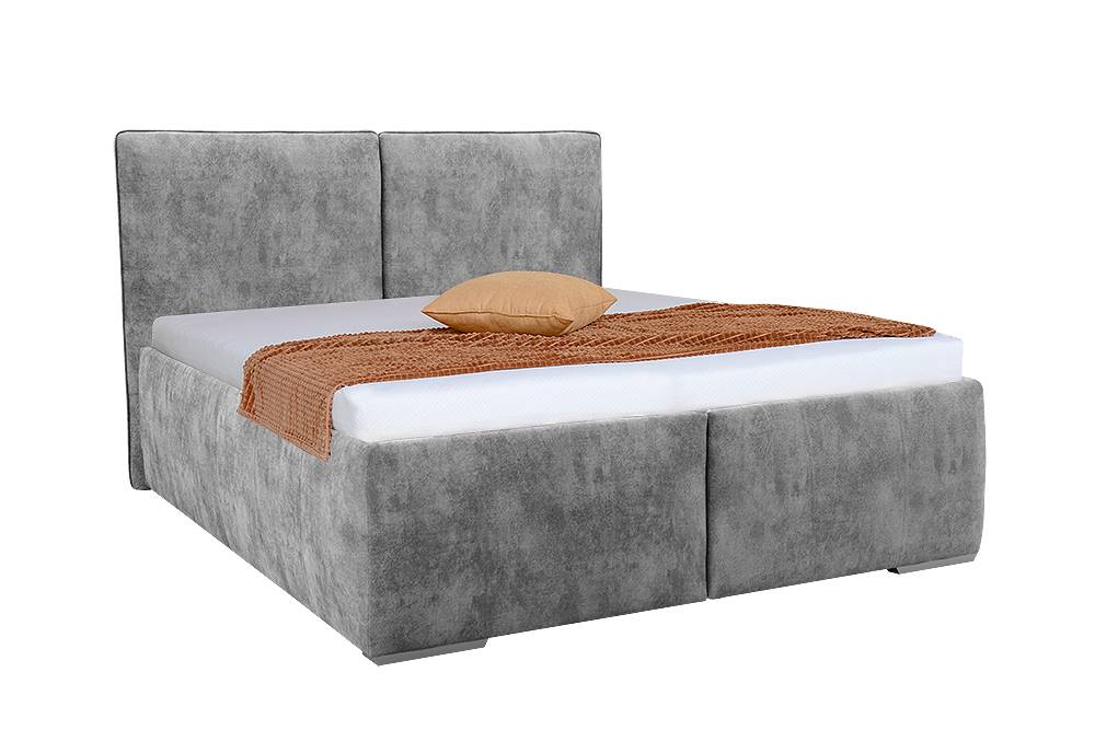FINES OKTAVIA vysoká čalúnená posteľ s úložným priestorom, značky FINES