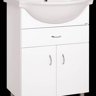 Kúpeľňová skrinka s umývadlom Keramia Pro 60x50 cm biela PRO60Z