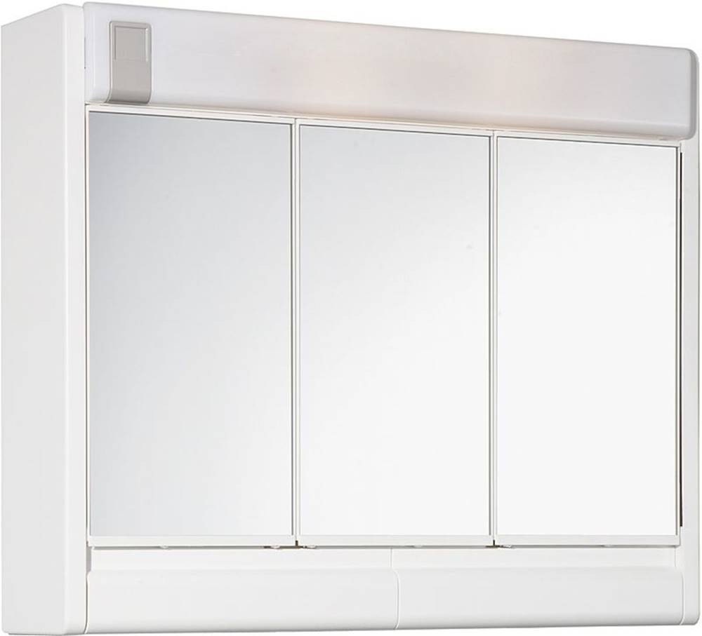 Jokey Zrkadlová skrinka s osvetlením  60x51 cm plast biela RUBIN, značky Jokey