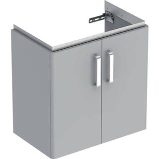 Kúpeľňová skrinka pod umývadlo Geberit Selnova 59,7x60,5x39,7 cm v šedej farbe
