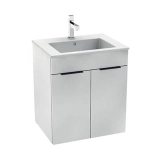 Kúpeľňová skrinka s umývadlom Jika Cube 54x43x60,7 cm biela