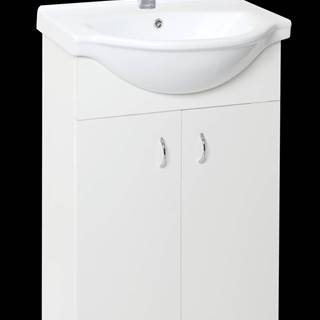 Kúpeľňová skrinka s umývadlom Multi Simple 55,5x42,4 cm biela SIMPLE55WH