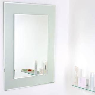 Zrkadlo s fazetou Amirro Snowqueen 60x80 cm šedá