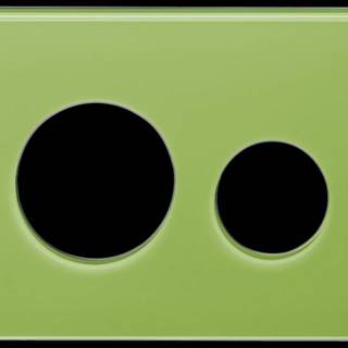 Kryt ovládacieho tlačidla Tece Loop sklo v zelenej farbe
