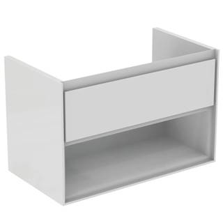 Ideal Standard Kúpeľňová skrinka pod umývadlo  Connect Air 80x44x51,7 cm v kombinácii šedý dub / biela mat E0827PS, značky Ideal Standard