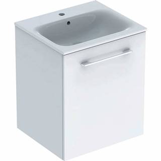 Kúpeľňová skrinka s umývadlom Geberit Selnova 55x50,2x65,2 cm biela lesk