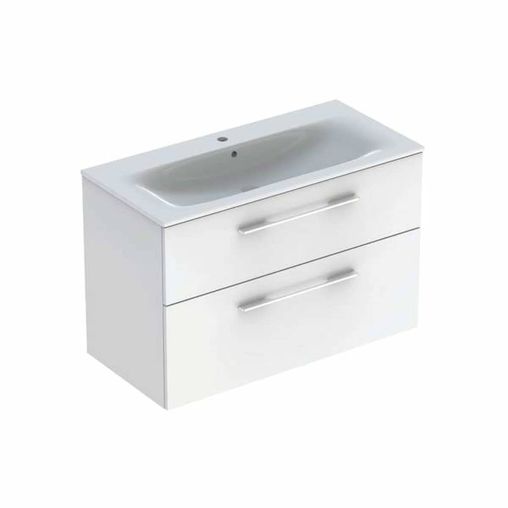 Geberit Kúpeľňová skrinka s umývadlom  Selnova 100x50,2x65,2 cm biela lesk, značky Geberit