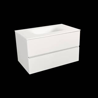 Naturel Kúpeľňová skrinka s umývadlom bílá mat  Verona 66x51,2x52,5 cm biela mat VERONA66BMBM, značky Naturel