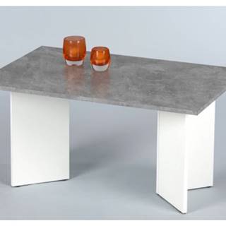 ASKO - NÁBYTOK Konferenčný stolík Minimal, šedý betón/bílý, značky ASKO - NÁBYTOK