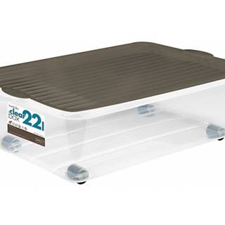 Úložný box Bedroller priehľadný, 55x37,5x16 cm