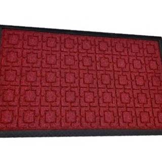 ASKO - NÁBYTOK Rohožka 40x60 cm, červená s čiernymi okrajmi, značky ASKO - NÁBYTOK