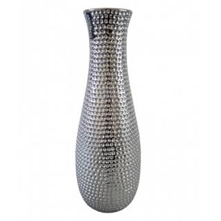 ASKO - NÁBYTOK Váza Modern 30 cm, strieborná, tepaný vzhľad, značky ASKO - NÁBYTOK