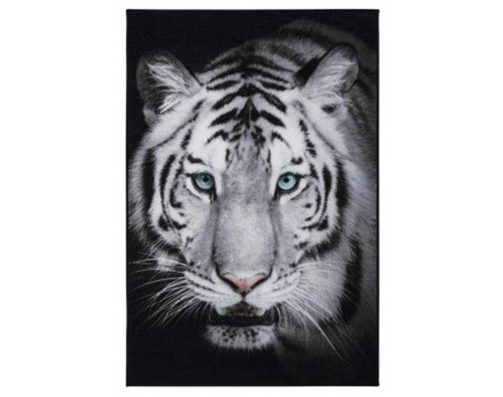 ASKO - NÁBYTOK Koberec Digital 100x150 cm, biely tiger, značky ASKO - NÁBYTOK