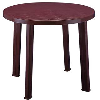 MERKURY MARKET Stôl Tondo bordový, značky MERKURY MARKET