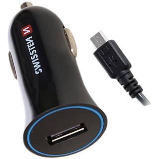 Swissten Nabíjačka USB 12/24V  1AMP + kábel MICRO USB, značky Swissten