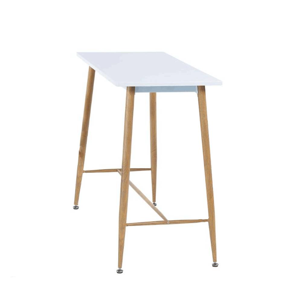 Kondela Barový stôl biela/buk 110x50 cm DORTON, značky Kondela