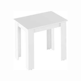 Kondela KONDELA Jedálenský stôl, biela, 86x60 cm, TARINIO, značky Kondela
