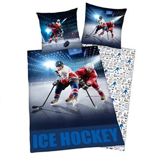 Herding Bavlnené obliečky Ice Hockey, 140 x 200 cm, 70 x 90 cm