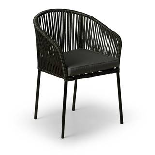 Bonami Selection Súprava 2 čiernych záhradných stoličiek  Trapani, značky Bonami Selection